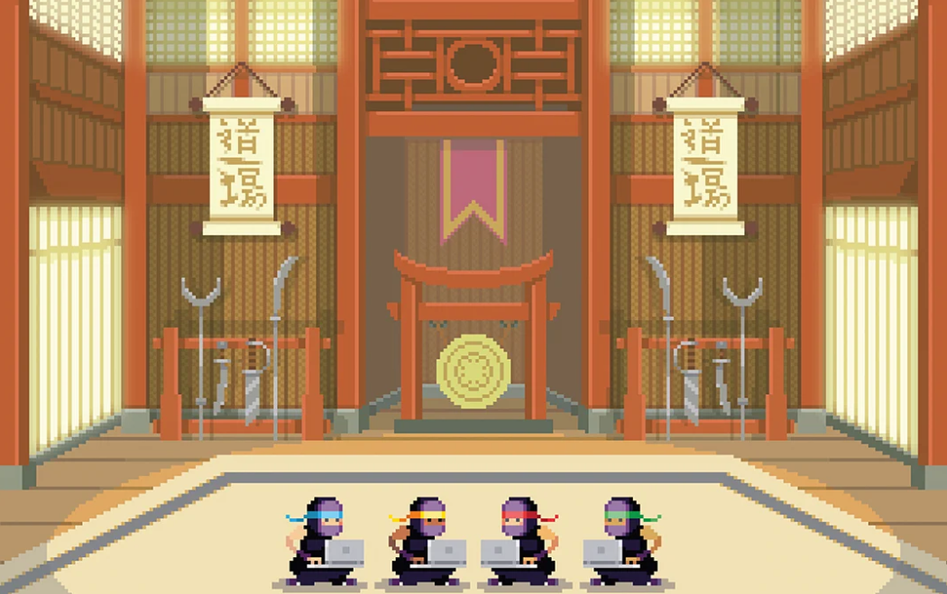 Dojo-themed browser game built in HTML/CSS/JavaScript